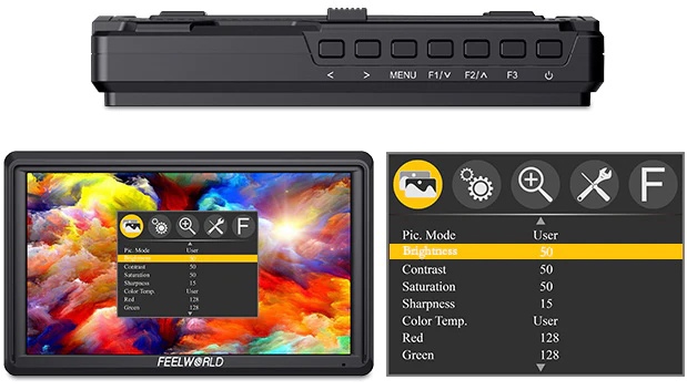 ОСОБЕННОСТИ НАКАМЕРНОГО МОНИТОРА FEELWORLD S55